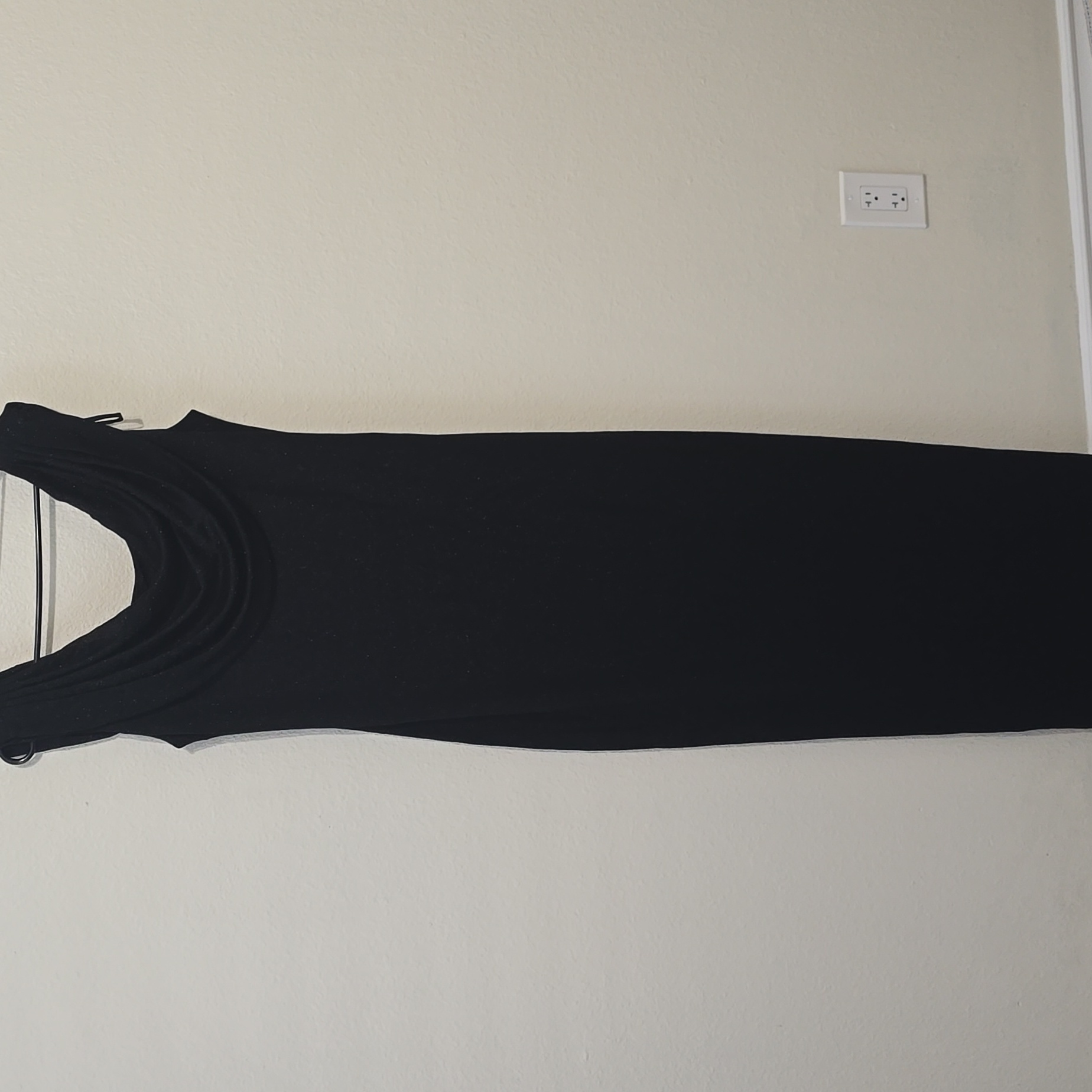 Alex Evenings Sparkle Black Women’s Evening Gown Glitter Draped Maxi Dress Sz 12